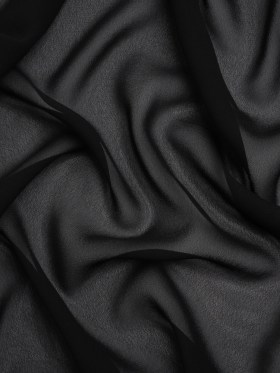 Famous Australian Designer Ink Viscose Georgette Famous Australian Designer Ink Viscose Georgette