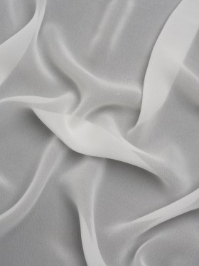 Famous Australian Designer White Viscose Georgette Famous Australian Designer White Viscose Georgette