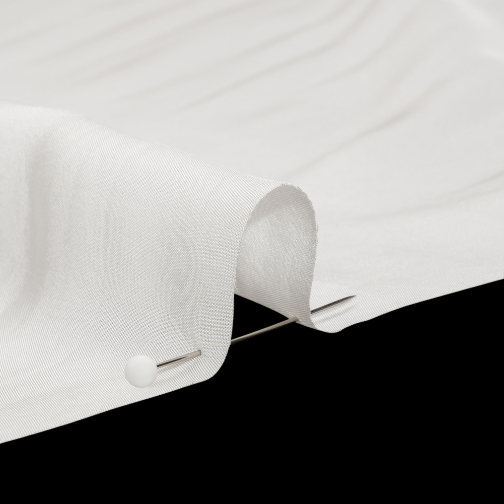 Famous Australian Designer Off White Viscose Crepe de Chine