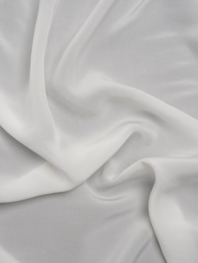 Famous Australian Designer Off White Viscose Crepe de Chine Famous Australian Designer Off White Viscose Crepe de Chine