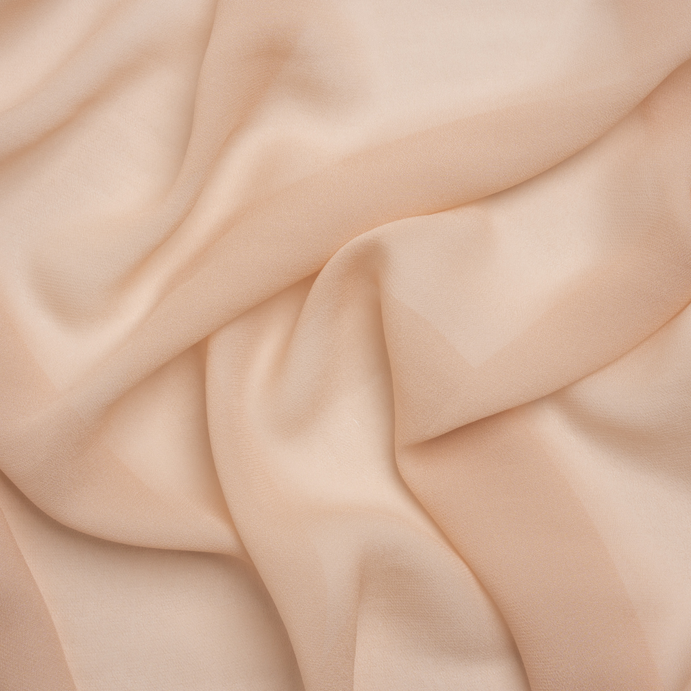 Famous Australian Designer Nude Viscose Georgette Famous Australian Designer Nude Viscose Georgette