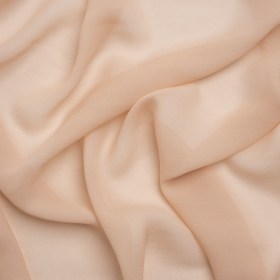 Famous Australian Designer Nude Viscose Georgette Famous Australian Designer Nude Viscose Georgette