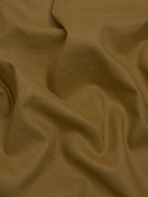 Famous Australian Designer Khaki Linen and Cotton Woven Famous Australian Designer Khaki Linen and Cotton Woven