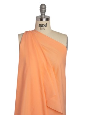 Famous Australian Designer Peach Cotton Voile Famous Australian Designer Peach Cotton Voile