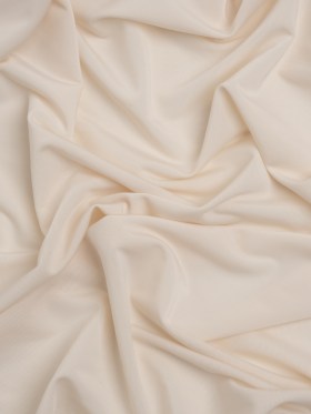Famous Australian Designer Ecru Stretch Polyester Jersey Famous Australian Designer Ecru Stretch Polyester Jersey