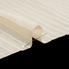 Famous Australian Designer Cream Pintucked Cotton Voile Famous Australian Designer Cream Pintucked Cotton Voile