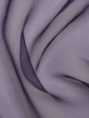 Famous Australian Designer Eggplant Lightweight Silk Organza Famous Australian Designer Eggplant Lightweight Silk Organza