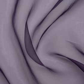 Famous Australian Designer Eggplant Lightweight Silk Organza Famous Australian Designer Eggplant Lightweight Silk Organza