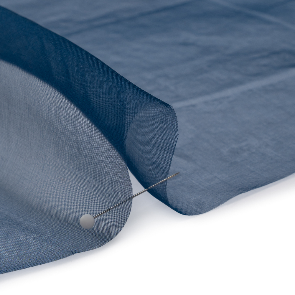 Famous Australian Designer Navy Lightweight Silk Organza Famous Australian Designer Navy Lightweight Silk Organza