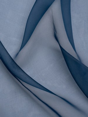 Famous Australian Designer Navy Lightweight Silk Organza Famous Australian Designer Navy Lightweight Silk Organza