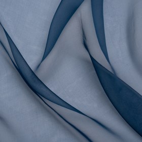 Famous Australian Designer Navy Lightweight Silk Organza Famous Australian Designer Navy Lightweight Silk Organza