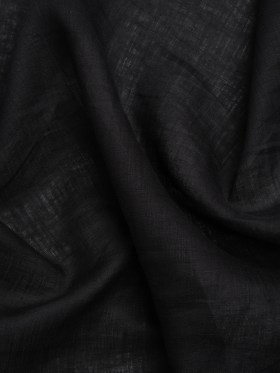 Famous Australian Designer Black Lightweight Linen Shirting Famous Australian Designer Black Lightweight Linen Shirting