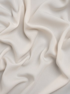 Famous Australian Designer Ivory Drapey Polyester Woven Famous Australian Designer Ivory Drapey Polyester Woven