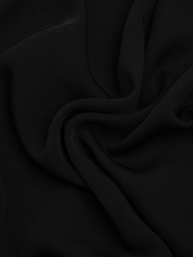 Famous Australian Designer Black Drapey Polyester Woven Famous Australian Designer Black Drapey Polyester Woven