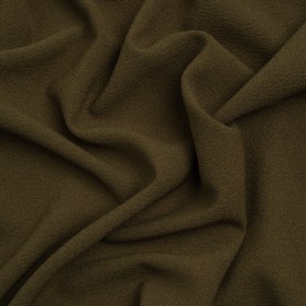 Famous Australian Designer Olive Green Stretch Polyester Crepe Famous Australian Designer Olive Green Stretch Polyester Crepe