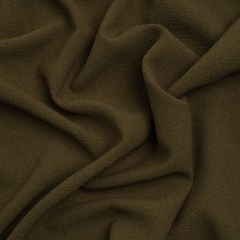 Famous Australian Designer Olive Green Stretch Polyester Crepe Famous Australian Designer Olive Green Stretch Polyester Crepe