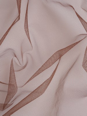 Famous Australian Designer Chocolate Polyester Tulle Famous Australian Designer Chocolate Polyester Tulle