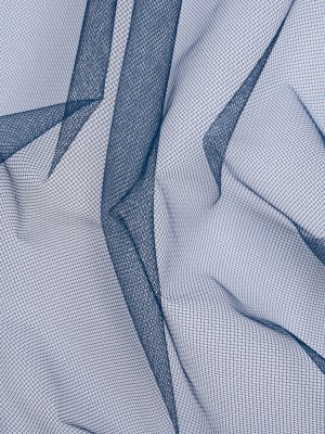 Famous Australian Designer Navy Polyester Tulle Famous Australian Designer Navy Polyester Tulle