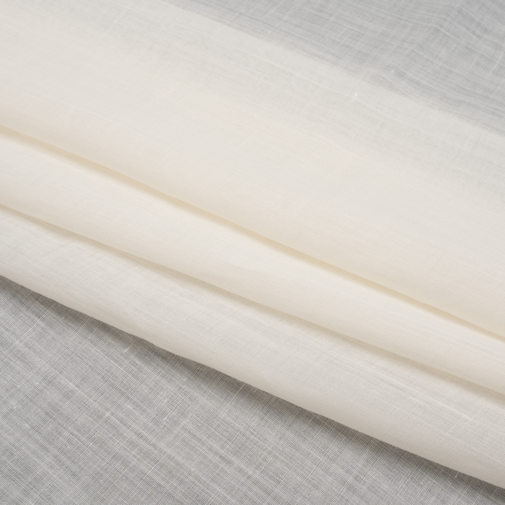 Famous Australian Designer Cream Lightweight Ramie Woven Famous Australian Designer Cream Lightweight Ramie Woven