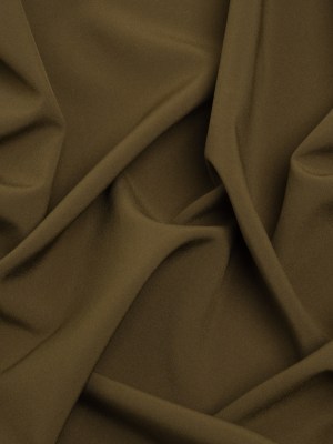 Famous Australian Designer Dark Olive Stretch Polyester Lining Famous Australian Designer Dark Olive Stretch Polyester Lining