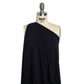 Famous Australian Designer Midnight Navy Stretch Polyester Woven Famous Australian Designer Midnight Navy Stretch Polyester Woven