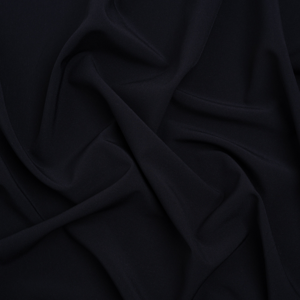 Famous Australian Designer Midnight Navy Stretch Polyester Woven