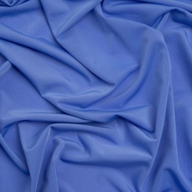 Famous Australian Designer French Blue Stretch Polyester Jersey Famous Australian Designer French Blue Stretch Polyester Jersey