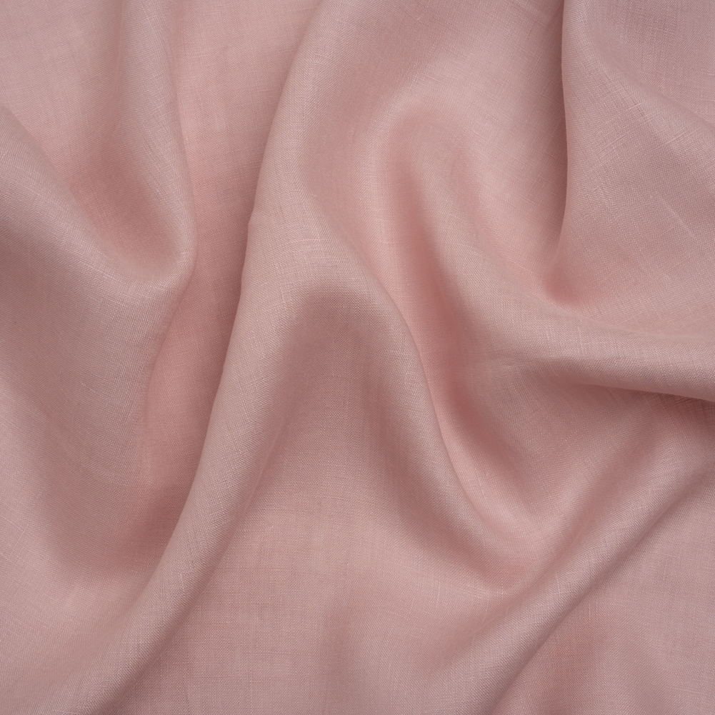 Famous Australian Designer Shell Pink Lightweight Linen Woven Famous Australian Designer Shell Pink Lightweight Linen Woven