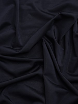 Famous Australian Designer Midnight Navy Stretch Polyester Jersey Famous Australian Designer Midnight Navy Stretch Polyester Jersey