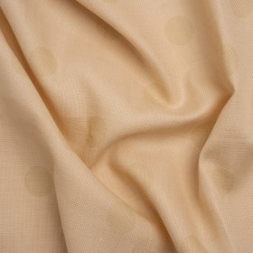Famous Australian Designer Ecru and Beige Polka Dot Basketweave Linen and Cotton Suiting Famous Australian Designer Ecru and Beige Polka Dot Basketweave Linen and Cotton Suiting