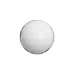 Domed Plastic Shank Back Button – White and Metallic Silver Faceted – 32L/20mm Domed Plastic Shank Back Button – White and Metallic Silver Faceted – 32L/20mm