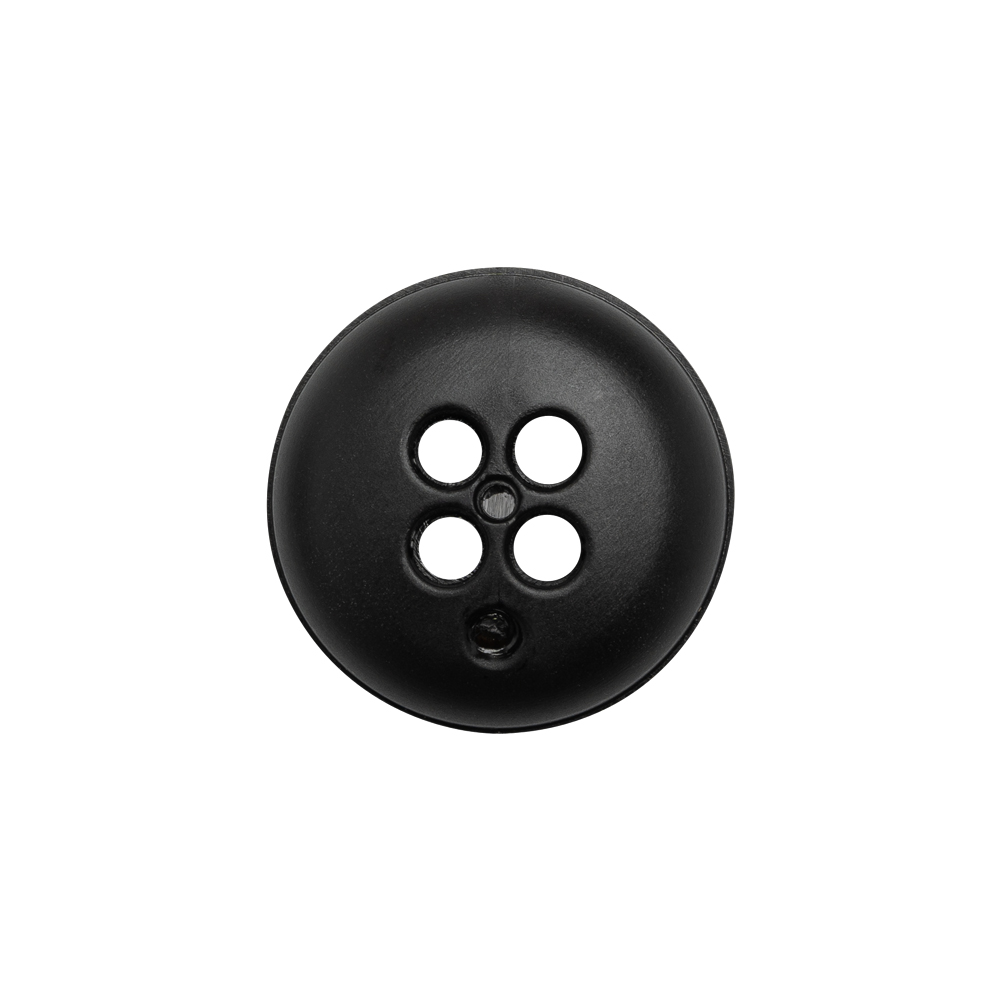 Plastic 4 Hole Button – Ribbed Black Bowl Shaped – 32L/20mm Plastic 4 Hole Button – Ribbed Black Bowl Shaped – 32L/20mm