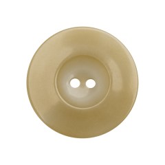 Plastic 2-Hole Button Made in Italy – Ivory Mottled Wide Rim – 42L/27mm Plastic 2-Hole Button Made in Italy – Ivory Mottled Wide Rim – 42L/27mm