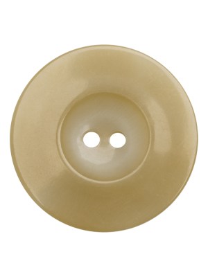Plastic 2-Hole Button Made in Italy – Ivory Mottled Wide Rim – 42L/27mm Plastic 2-Hole Button Made in Italy – Ivory Mottled Wide Rim – 42L/27mm