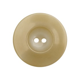Plastic 2-Hole Button Made in Italy – Ivory Mottled Wide Rim – 42L/27mm Plastic 2-Hole Button Made in Italy – Ivory Mottled Wide Rim – 42L/27mm
