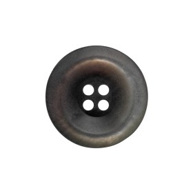 Rolled Rim 4-Hole Plastic Button – Silver and Gray Iridescent – 36L/23mm Rolled Rim 4-Hole Plastic Button – Silver and Gray Iridescent – 36L/23mm