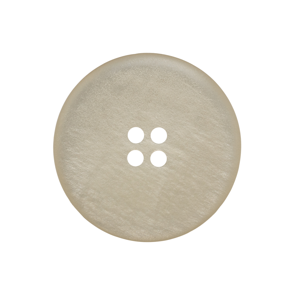 Rolled Rim 4-Hole Plastic Button – Beige and Taupe Iridescent – 40L/25.5mm Rolled Rim 4-Hole Plastic Button – Beige and Taupe Iridescent – 40L/25.5mm