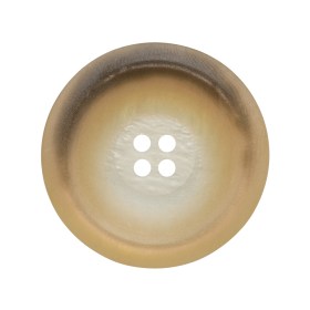 Rolled Rim 4-Hole Plastic Button – Beige and Taupe Iridescent – 44L/28mm Rolled Rim 4-Hole Plastic Button – Beige and Taupe Iridescent – 44L/28mm