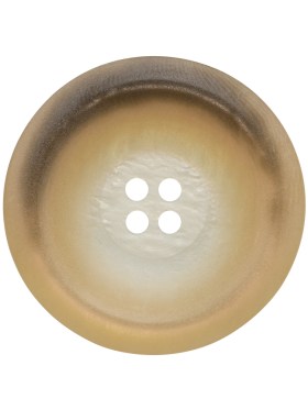Rolled Rim 4-Hole Plastic Button – Beige and Taupe Iridescent – 44L/28mm Rolled Rim 4-Hole Plastic Button – Beige and Taupe Iridescent – 44L/28mm