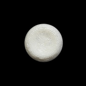 Concave Plastic Shank Back Button – White Beaded Look Embossed – 30L/19mm Concave Plastic Shank Back Button – White Beaded Look Embossed – 30L/19mm