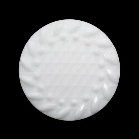 Plastic Shank Back Button – White Faux Gems and Latticework – 44L/28mm Plastic Shank Back Button – White Faux Gems and Latticework – 44L/28mm