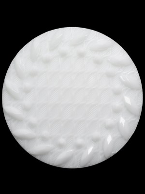 Plastic Shank Back Button – White Faux Gems and Latticework – 44L/28mm Plastic Shank Back Button – White Faux Gems and Latticework – 44L/28mm