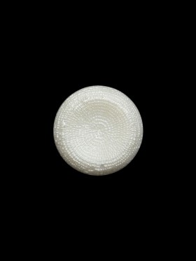 Concave Plastic Shank Back Button – White Beaded Look Embossed – 20L/12.5mm Concave Plastic Shank Back Button – White Beaded Look Embossed – 20L/12.5mm