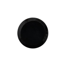 Glass Shank Back Button – Black Faceted Rim – 32L/20mm Glass Shank Back Button – Black Faceted Rim – 32L/20mm