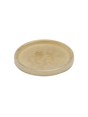 Horn 4-Hole Button – 34L/21.5mm – Ivory Narrow Rim Horn 4-Hole Button – 34L/21.5mm – Ivory Narrow Rim