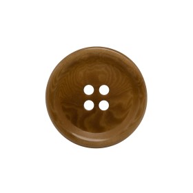 Horn 4-Hole Button – 36L/23mm – Light Brown Swirled Rolled Rim Horn 4-Hole Button – 36L/23mm – Light Brown Swirled Rolled Rim