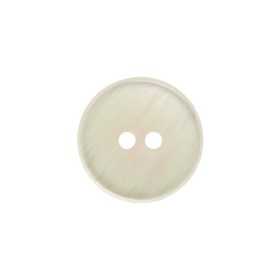 Plastic 2-Hole Button – 30L/19mm – Iridescent White Dish Shaped Plastic 2-Hole Button – 30L/19mm – Iridescent White Dish Shaped