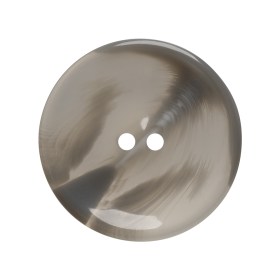 Plastic 2-Hole Button – 44L/28mm – Translucent Gray Swirl Dish Shaped with Raised Center Plastic 2-Hole Button – 44L/28mm – Translucent Gray Swirl Dish Shaped with Raised Center