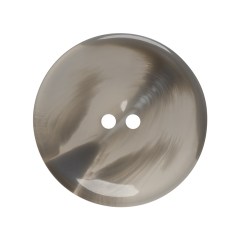 Plastic 2-Hole Button – 44L/28mm – Translucent Gray Swirl Dish Shaped with Raised Center Plastic 2-Hole Button – 44L/28mm – Translucent Gray Swirl Dish Shaped with Raised Center