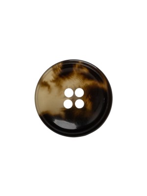Plastic 4-Hole Button – 24L/15mm – Brown and Translucent Beige Dish Shaped Plastic 4-Hole Button – 24L/15mm – Brown and Translucent Beige Dish Shaped